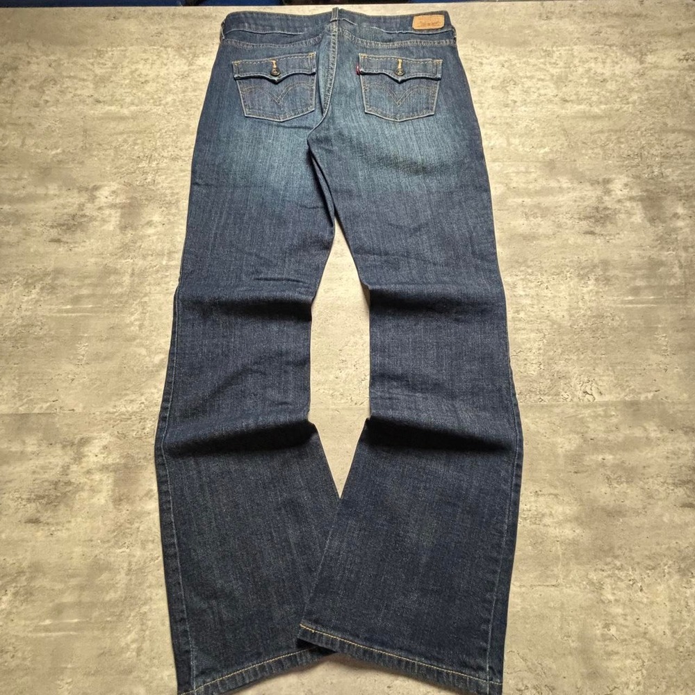 Levi's 526 Slender Boot Jeans Women 8M Dark Wash Faded Flap Pocket